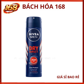 Xịt Ngăn Mùi Nivea Men Khô Thoáng Chai 150ml 81602
