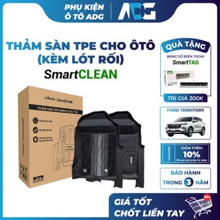 [MUA1TẶNG1] Thảm sàn TPE cao cấp FORD TERRITORY Lifepro SmartCLEAN - Sạch, siêu bền, BH 3 NĂM | Phụ kiện ô tô ADG