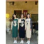 Đầm bầu bigsize chubby nữ cute Váy dài suông không cổ hình chú gấu đội mũ thu đông dài tay màu raglan phối tay T1437G
