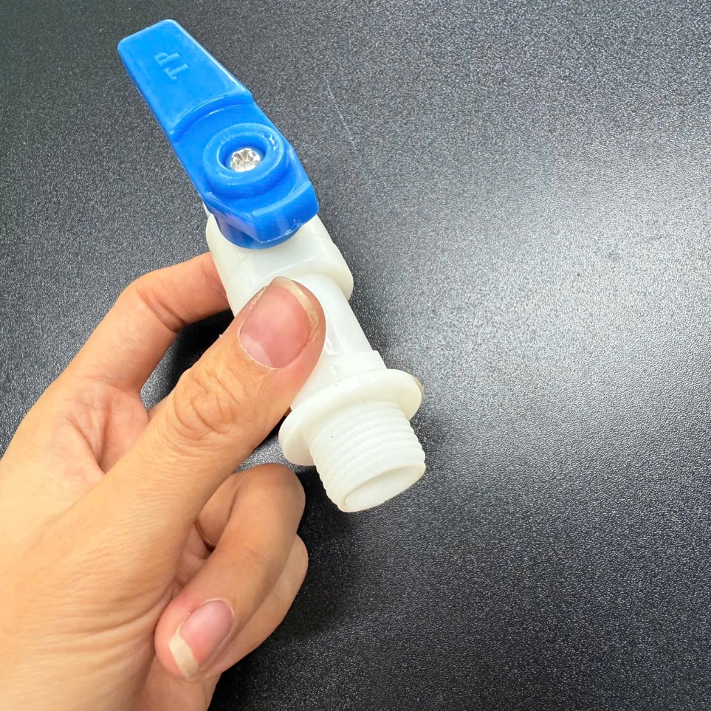 VÒI NƯỚC NHỰA PVC REN 20 – KHÓA VẶN TAY – DÙNG CHO ỐNG NƯỚC, TƯỚI CÂY