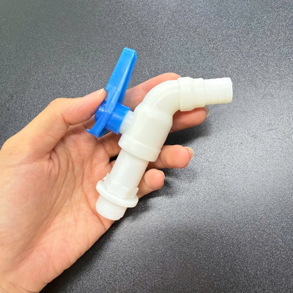 VÒI NƯỚC NHỰA PVC REN 20 – KHÓA VẶN TAY – DÙNG CHO ỐNG NƯỚC, TƯỚI CÂY