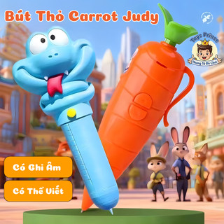 Zotopia Judy Bút Cà Rốt, Rắn Gary Dễ Thương - Bút Viết Có Chức Năng Ghi Âm Giọng Nói, Đồ Dùng Học Tập Cho Bé, Quà Tặng