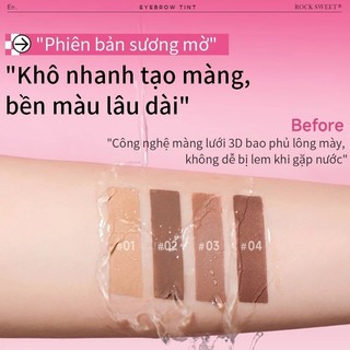 ROCKSWEET RS Mascara Lông Mày Nâu hồng nhạt – Chống nước, lâu trôi, nhanh khô, không lem Momoko