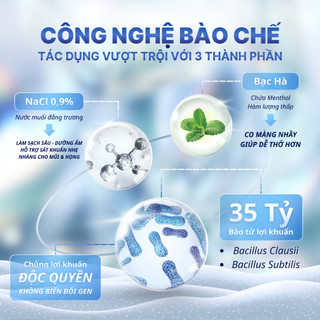 Xịt Mũi Họng Cho Trẻ BioLG Nasal 35 Tỷ Lợi Khuẩn Vệ Sinh Mũi Họng Dịu Nhẹ Cho Bé