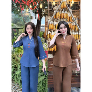 KimTiền Kate Lụa #Quần Áo Nữ Jacket Top Kem Dress Women # Đồ Lam Đi Chùa