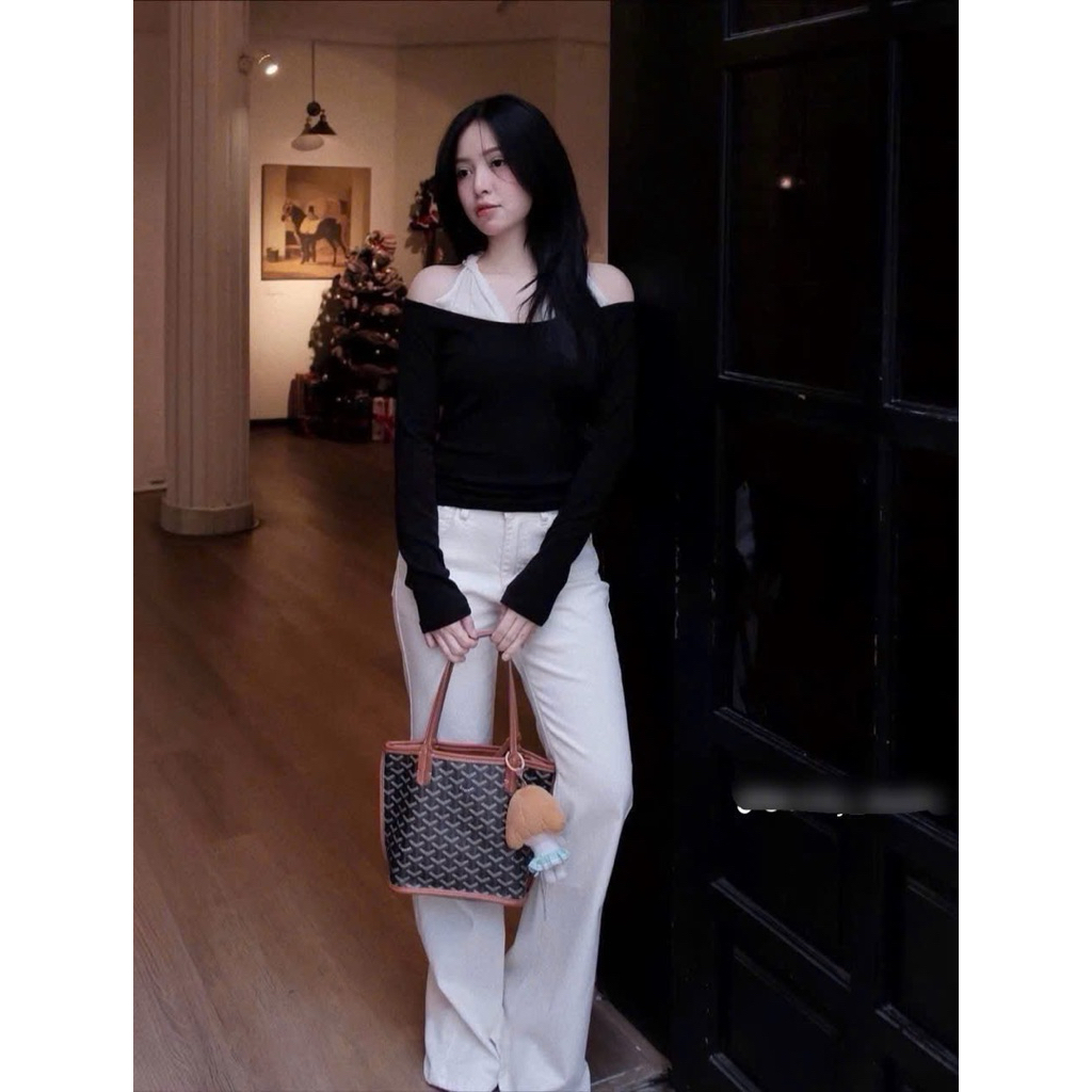 Áo Thun Tay Lỡ Cổ Tròn In Hình Thời Trang Xuân Hè