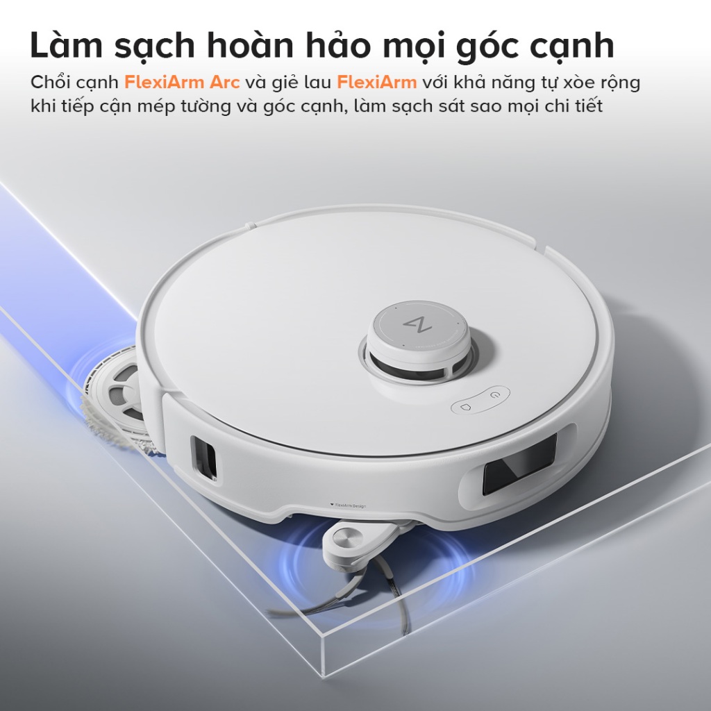 Roborock Qrevo Edge 5V1 - Robot hút bụi lau nhà - Bảo hành 2 năm - Lực hút 18.500Pa