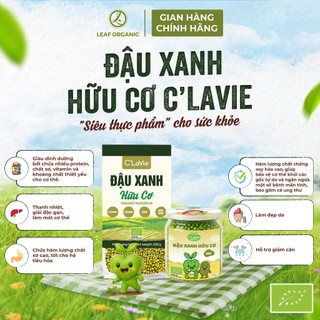 Đậu Xanh Hữu Cơ C'LaVie 110g/200g Tốt Cho Tiêu Hóa, Giàu Chất Xơ - Natural Market