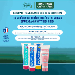 Kem Đánh Răng Hữu Cơ Trẻ Em Buccotherm 50ml Bảo Vệ Men Răng Và Nưới Nhạy Cảm - Natural Market