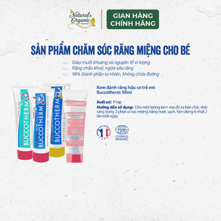 Kem Đánh Răng Hữu Cơ Trẻ Em Buccotherm 50ml Bảo Vệ Men Răng Và Nưới Nhạy Cảm - Natural Market