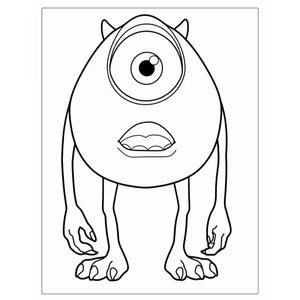 Tranh tô màu Monster Inc (Mực và giấy chính hãng - an toàn cho bé)