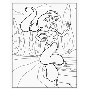 Tranh tô màu Aladdin (Mực và giấy chính hãng - an toàn cho bé)