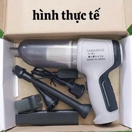 Máy Hút Bụi Cầm Tay Tamashio Lực Hút 9000PA Hút Bụi Đa Năng Siêu Khỏe, Đầu Hút tiện lợi