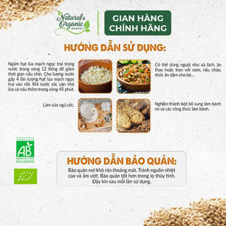 Hạt Lúa Mạch Ngọc Trai Hữu Cơ Markal 500g Cung Cấp Dinh Dưỡng Cần Thiết - Natural Market