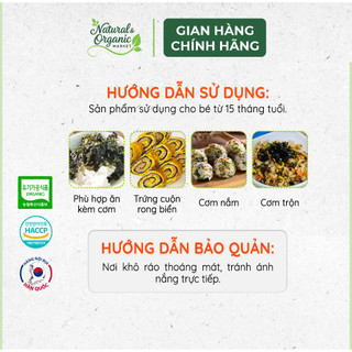 Rong Biển Rắc Cơm Hữu Cơ Cho Bé 21g Alvins Bổ Sung Khoáng Chất, Tăng Vị Ngon Cho Bé – Natural Market
