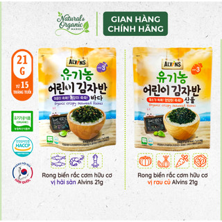 Rong Biển Rắc Cơm Hữu Cơ Cho Bé 21g Alvins Bổ Sung Khoáng Chất, Tăng Vị Ngon Cho Bé – Natural Market