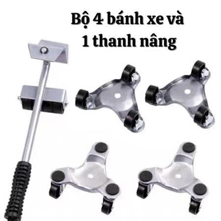 Bộ 4 bánh xe di chuyên vật nặng trong gia đình 4 bánh chịu lực đến 200kg