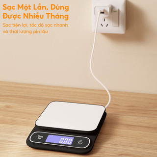 Cân tiểu ly điện tử CHỐNG NƯỚC, độ chính xác cao - 0.1g đến 5kg CÂN MINI THỰC PHẨM, GIA VỊ, THUỐC