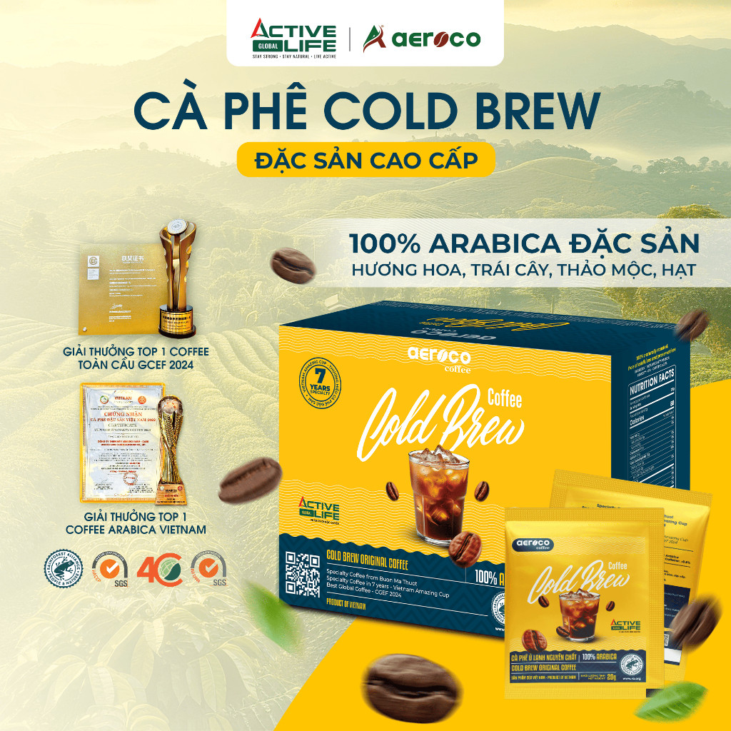 Review Cà Phê Cold Brew Aeroco 100% Arabica: Đáng Mua Không?