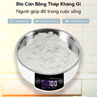 Cân điện tử màn hình cảm ứng led 5kg/1g chuyên dùng cho cân cà phê lương thực