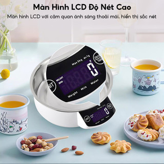 Cân điện tử màn hình cảm ứng led 5kg/1g chuyên dùng cho cân cà phê lương thực