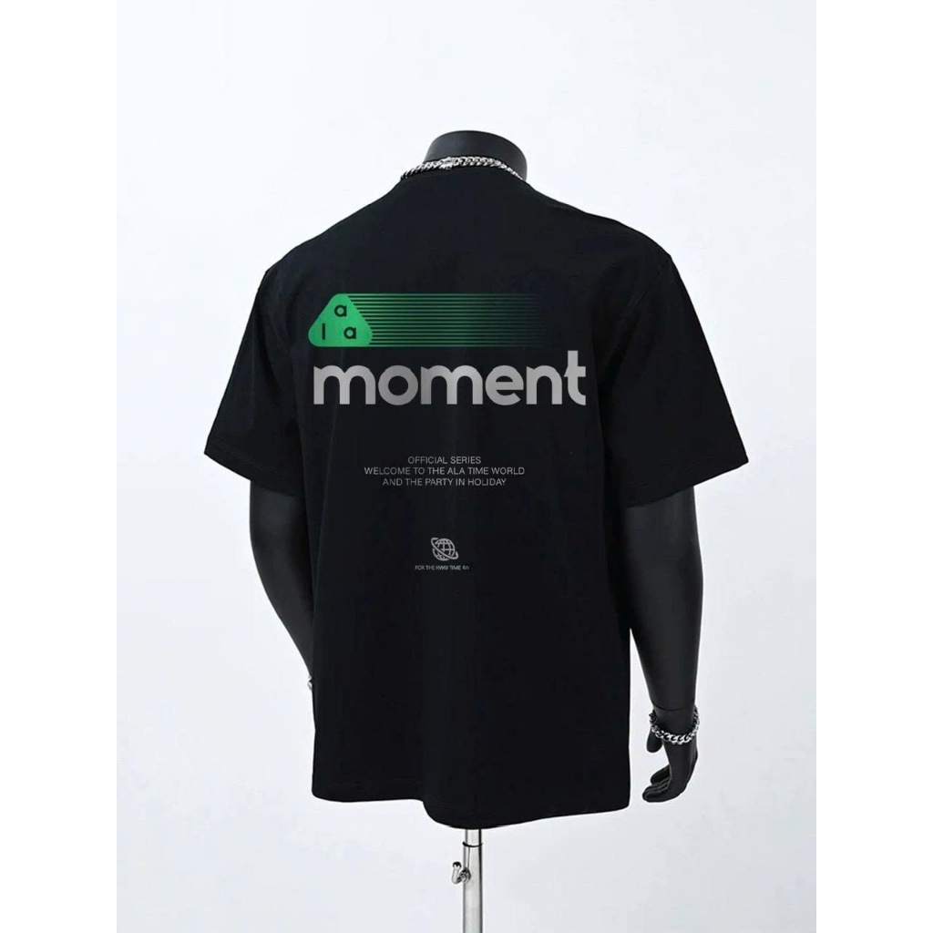 Áo thun Stee Cổ tròn Chữ PHẢN QUANG MOMENT Localbrand ICVCVNI Unisex Cotton