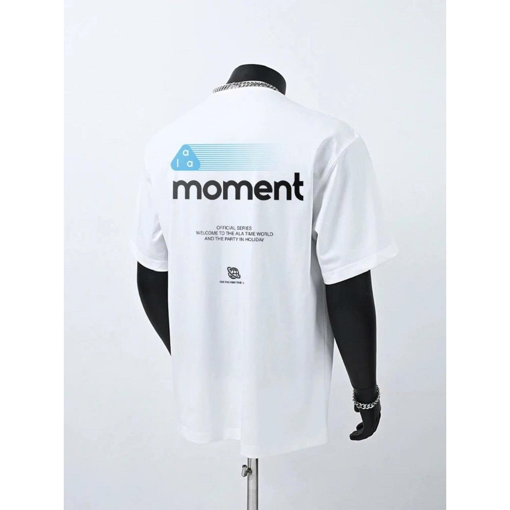 Áo thun Stee Cổ tròn Chữ PHẢN QUANG MOMENT Localbrand ICVCVNI Unisex Cotton