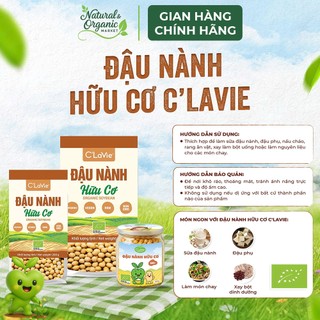 Đậu Nành Hữu Cơ C'LaVie 100g/200g Giàu Vitamin, Khoáng Chất - Natural Market