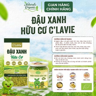 Đậu Nành Đen Xanh Lòng Hữu Cơ C'LaVie 100g Hỗ Trợ Tim Mạch, Điều Hòa Huyết Áp - Natural Market