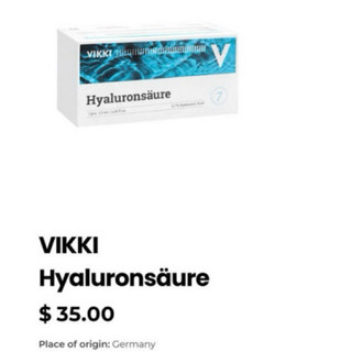 Hộp 7 ống Serum Tế bào gốc cấp nước HA VIKKI Germani nuôi dưỡng tế bào và chống lão hóa da Hộp 7 Ống