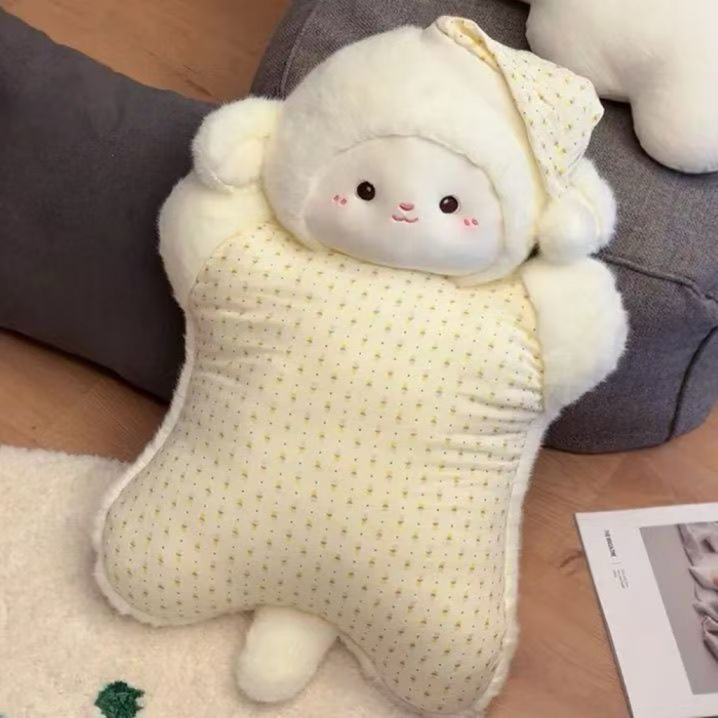 Gấu Thú Bông Gối Chữa Lành Healing Kê Cổ Ôm Ngủ Animal Voi Mèo Heo Cừu Xô Quà Tặng Lông xù Siêu Mềm Mịn Siêu Dễ Thươngl