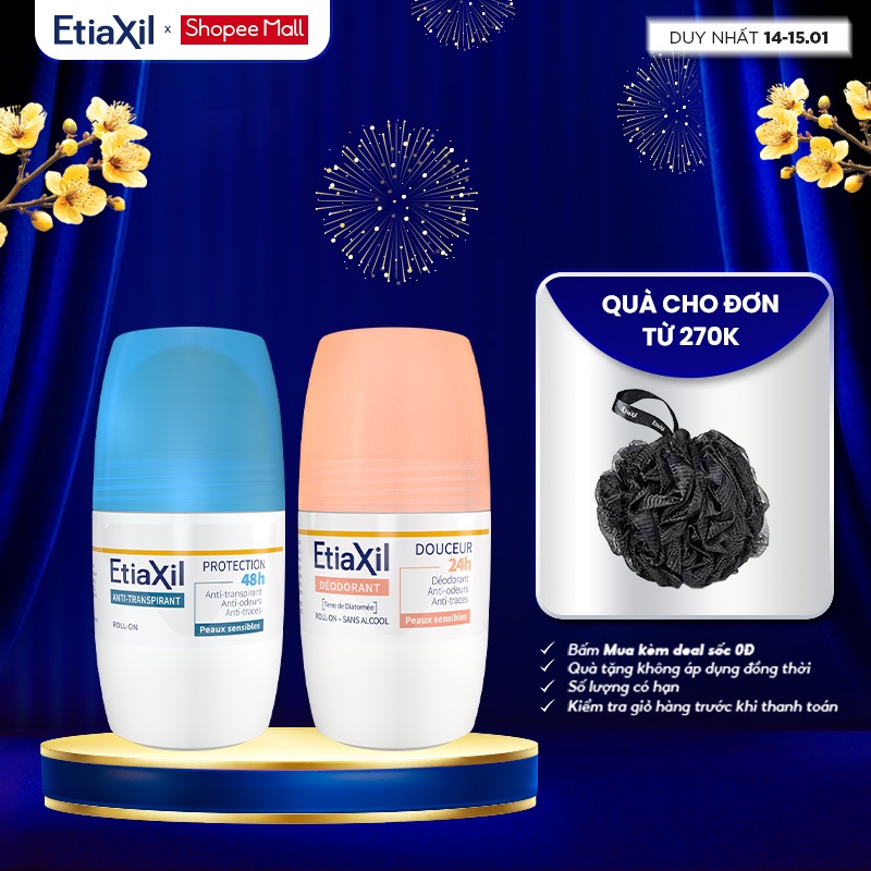Lăn Khử Mùi Etiaxil Bảo Vệ Kép 50ml