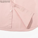 GIORDANO Áo Sơ Mi Dài Tay Nam Thêu Logo Sư Tử Cotton Oxford Lion Shirt 01045083 — ảnh 7