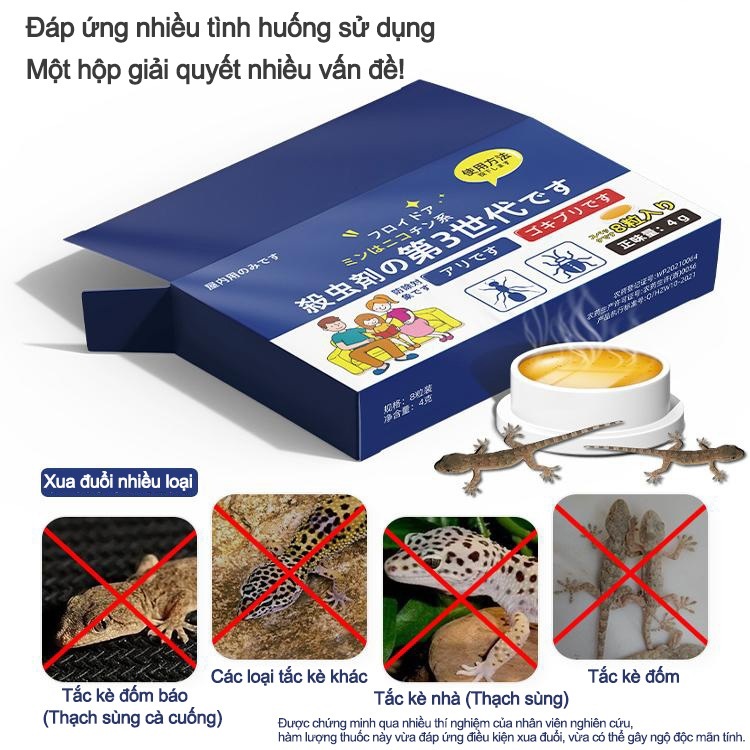 Thuốc Đuổi Thằn Lằn/Tắc Kè/Gián Chiết Xuất Thảo Dược | An Toàn Không Độc Hại | Không Mùi | Bảo Vệ Lâu Dài