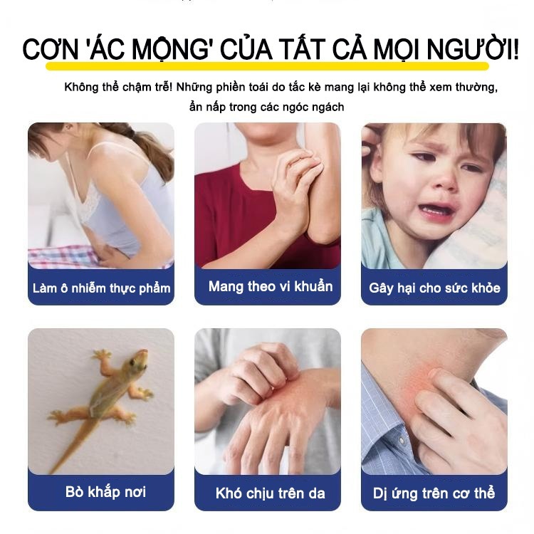 Thuốc Đuổi Thằn Lằn/Tắc Kè/Gián Chiết Xuất Thảo Dược | An Toàn Không Độc Hại | Không Mùi | Bảo Vệ Lâu Dài