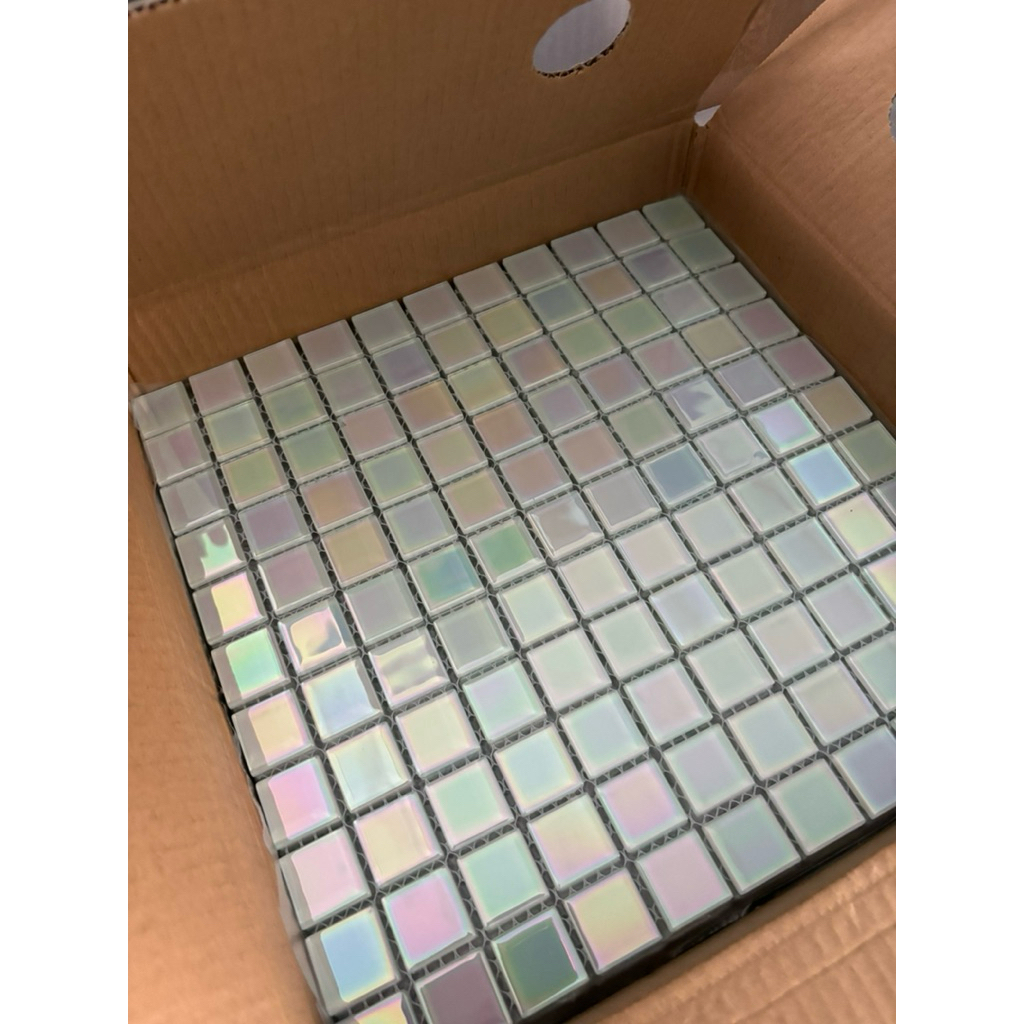 Gạch mosaic thuỷ tinh ánh kim 7 màu cao cấp