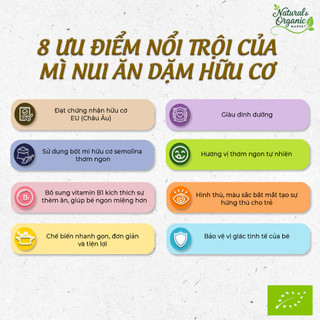 Mì Nui Ăn Dặm Hữu Cơ Cho Bé Bio Junior 200g – Dễ Ăn, Hình Dáng Ngộ Nghĩnh – Natural Market