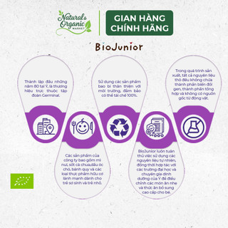 Mì Nui Ăn Dặm Hữu Cơ Cho Bé Bio Junior 200g – Dễ Ăn, Hình Dáng Ngộ Nghĩnh – Natural Market