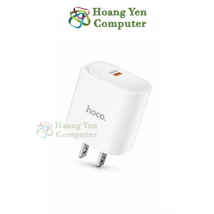 Cốc Sạc Nhanh HOCO DMC5 PD 20W Type-C – Thiết Kế Gọn, Chuẩn US - Chính Hãng BH 12 Tháng - Hoangyencomputer