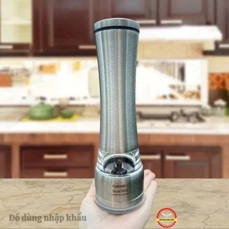 Dụng cụ xay tiêu cao cấp Kato-si Japan bằng Inox 304 không gỉ--Phiên bản mới nhất 2026