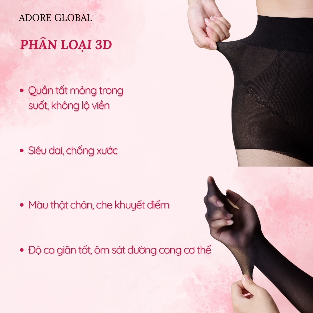 Combo Quần Tất Da Siêu Trong Cao Cấp Tặng Tất Chân Adore - Adore Global