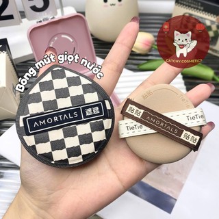 [AMORTALS] Set 2 Bông Mút AMORTALS Sao Song Tử Nâu Kèm Hộp Đựng