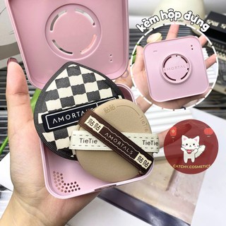 [AMORTALS] Set 2 Bông Mút AMORTALS Sao Song Tử Nâu Kèm Hộp Đựng