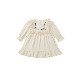 Váy Dài Tay Cho Bé Gái, Váy Thu Đông Thiết Kế Tiểu Thư Dáng Suông Chất Liệu Cotton Mềm Mại