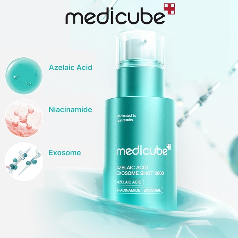 Serum Vi Gai Dịu Da, Dưỡng Sáng, Mờ Thâm MEDICUBE Azelaic Acid Exosome Shot Serum Shot 2000/7500 30ml