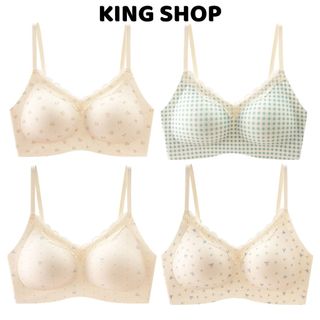 Áo Ngực Nữ Su Mút Vừa Không Đường May Ôm Nâng V1, Áo Lót Mềm Thoáng Hoa Nhí Xinh King Shop A-1846