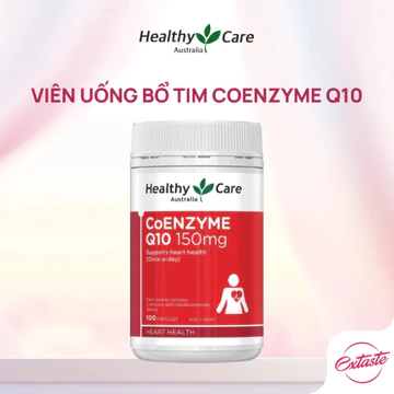 Viên uống bổ tim mạch Healthy Care Coenzyme Q10 100 viên nội địa Úc
