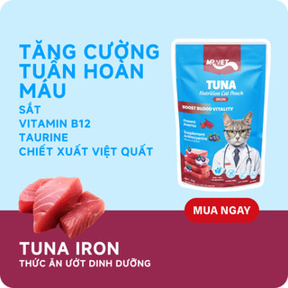 COMBO MIX 10 Pate Dinh Dưỡng MRVET Gói 70G Đủ Vị, Hỗ Trợ Tim Mạch, Tiêu Hóa, Hệ Miễn Dịch, Da Lông