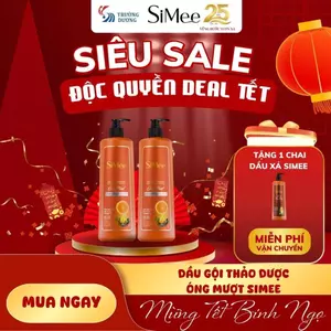 Dầu Gội Tóc Khô Xơ Dung Tích 200ml và 600ml Simee - Dầu Gội Thảo Dược Thiên Nhiên Mượt Tóc Sạch Gầu