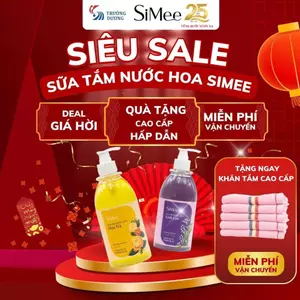 Sữa Tắm Nước Hoa SiMee - Hương Hoa trà dịu nhẹ - Sữa tắm dưỡng ẩm, thơm lâu, sạch da mềm mịn 480ml